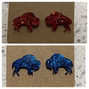 Set of buffalo earrings